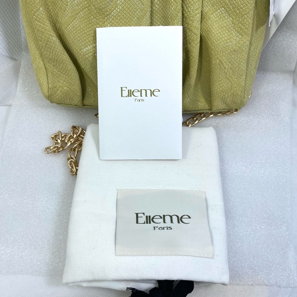 Elleme Vague Pleated Snakeskin Embossed Leather SHLDR Bag.Missing Original Strap - Picture 12 of 15